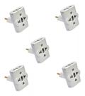 Kit Com 05 Adaptador Pino Universal Tomada Benjamim T 110v/220v Kit Com 05 Adaptador Pino Universal Tomada Benjamim T 110v/220v