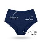 kit com 05 calcinhas conforto confortável lateral larga dia a dia forro de algodão