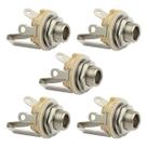 Kit Com 05 Jacks P10 Mono Circuito Fechado Para Amplificadores Mesas de Som