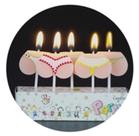Kit com 05 mini Velas divertidas Butt