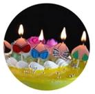 Kit com 05 mini Velas divertidas Tits Kit com 05 mini Velas divertidas Tits