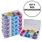 Kit Com 06 Box Organizadores Tam P Transparente Kit Com 06 Box Organizadores Tam P Transparente