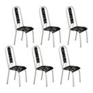 Kit com 06 Cadeiras 105x50cm Fortaleza