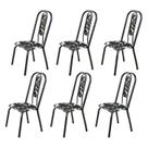 Kit com 06 Cadeiras para Sala de Jantar Fortaleza
