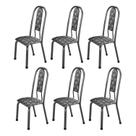 Kit com 06 Cadeiras para Sala de Jantar Fortaleza