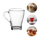 Kit com 06 Canecas de Vidro 265ml Café Chá Leire Cappuccino