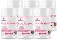 Kit Com 06 - Colágeno Hidrolisado + Ácido Hialurônico + Q10 + Biotina + Vit 60 Caps 600mg TuttiFlora