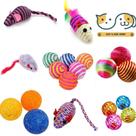 Kit com 06 peças Ratinhos e Bolinhas p/ Gatos - The Pets Brasil