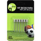 Kit Com 06 Unidades Bicos Para Inflar Bolas Profissional