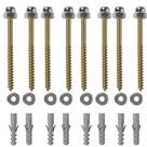 Kit com 08 Parafusos Para Vaso Bognar Latonado