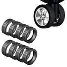 Kit Com 08 Unidades Protetor Silicone Para Rodas Mala Bagagem