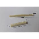 Kit Com 1+1 Rastilho E Pestana Nut Para Violão Aço