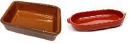Kit Com 1 Assadeira Nº1 + 2 Assadeiras Nº3 Barro Motta
