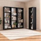 Kit com 1 Estante Livreiro 11 Nichos Odelia e 1 Estante Modular 4 Nichos Calum