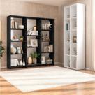 Kit com 1 Estante Livreiro 11 Nichos Odelia e 2 Estantes Modulares 5 Nichos Liverpool