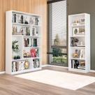 Kit com 1 Estante Multiuso 5 Nichos Montreal e 1 Estante para Livros 4 Prateleiras Seattle