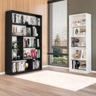 Kit com 1 Estante Multiuso 5 Nichos Montreal e 1 Estante para Livros 4 Prateleiras Seattle