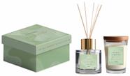 Kit com 1 vela + 1 difusor mensagens e aromas sortidos Cor:Lavanda e Baunilha Equilí