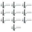 Kit com 10 Adaptador Roscável c/ Flange Fixa Branca 3/4" - Cipla