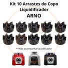 Kit com 10 Arrastes para copo de liquidificador Arno Clic Lav - Powe Mix - Power Max