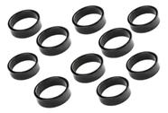 Kit com 10 Arruela Calco Nylon Polimero Aheadset 10Mm Preto