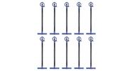 Kit com 10 aspersor p5 completo - agrojet