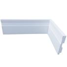 Kit com 10 Barras de Rodapé de Poliestireno Frisado - 7cm de altura (7x1x240cm) Kit com 10 Barras de Rodapé de Poliestireno Frisado - 7cm de altura (7x1x240cm)