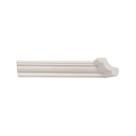 Kit com 10 Barras Rodateto de Poliestireno 4,5CMX50MM Liso 20m Branco Riplain