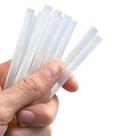 Kit com 10 Bastões de Cola Quente Fina 7mm Uso em Madeira, Tecido, EVA, Papel e Couro
