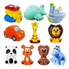 Kit Com 10 Brinquedos De Vinil Para Bebê - D