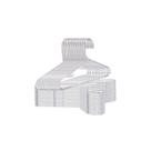 Kit com 10 Cabides Tradicional Fino Transparente Elegância e Praticidade