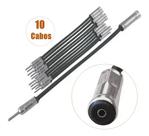 Kit Com 10 Cabos Adaptadores Universal Cb90 C/ Rabicho 30cm Kit Com 10 Cabos Adaptadores Universal Cb90 C/ Rabicho 30cm