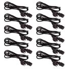 Kit com 10 cabos de força energia tripolar pc monitor atx 1,5m