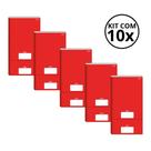Kit Com 10 Caderno Brochura 80 Fls Pautado Capa Dura - Stiff KITS:KIT 01