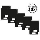 Kit Com 10 Caderno Brochura 80 Fls Pautado Capa Dura - Stiff KITS:KIT 03