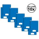 Kit Com 10 Caderno Brochura 80 Fls Pautado Capa Dura - Stiff KITS:KIT 04
