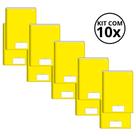 Kit Com 10 Caderno Brochura 80 Fls Pautado Capa Dura - Stiff KITS:KIT 05