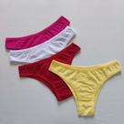 Kit com 10 calcinhas de algodão cintura alta modelo tanga lanay
