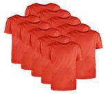 Kit com 10 Camisetas Básicas Algodão Ferrugem Tamanho M Kit com 10 Camisetas Básicas Algodão Ferrugem Tamanho M