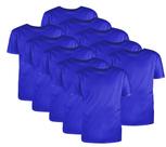 Kit com 10 Camisetas Básicas Algodão Royal Tamanho GG
