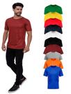 Kit Com 10 Camisetas Lisas Básicas Colorida