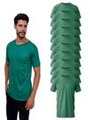 Kit Com 10 Camisetas Lisas Básicas Verde Bandeira Kit Com 10 Camisetas Lisas Básicas Verde Bandeira