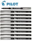 Kit Com 10 Canetas Pilot Hi Tecpoint V5 Preta