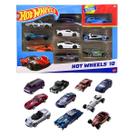 Kit com 10 carrinhos hot wheels sortidos mattel 54886