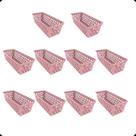 Kit com 10 Cesto Organizador Multiuso Comprido