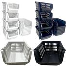 Kit com 10 Cestos Organizadores Empilháveis Mini Cesto Ideal para Armazenar e Expor Itens em Lojas Kit com 10 Cestos Organizadores Empilháveis Mini Cesto Ideal para Armazenar e Expor Itens em Lojas
