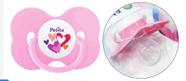 Kit com 10 chupeta N.02 com Bico sortido de Silicone para crianças maiores de 6 Meses Rosa