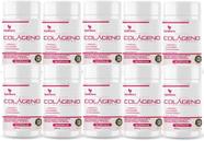 Kit Com 10 - Colágeno Hidrolisado + Ácido Hialurônico + Q10 + Biotina + Vit 60 Caps 600mg TuttiFlora