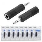 Kit com 10 Conectores Plug de Aúdio e Microfone P2 Macho para P10 Fêmea Atacado