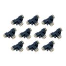 Kit Com 10 Conexões Engate Rápido Pneumática União Em Te Mangueira 8mm Werk Shott
